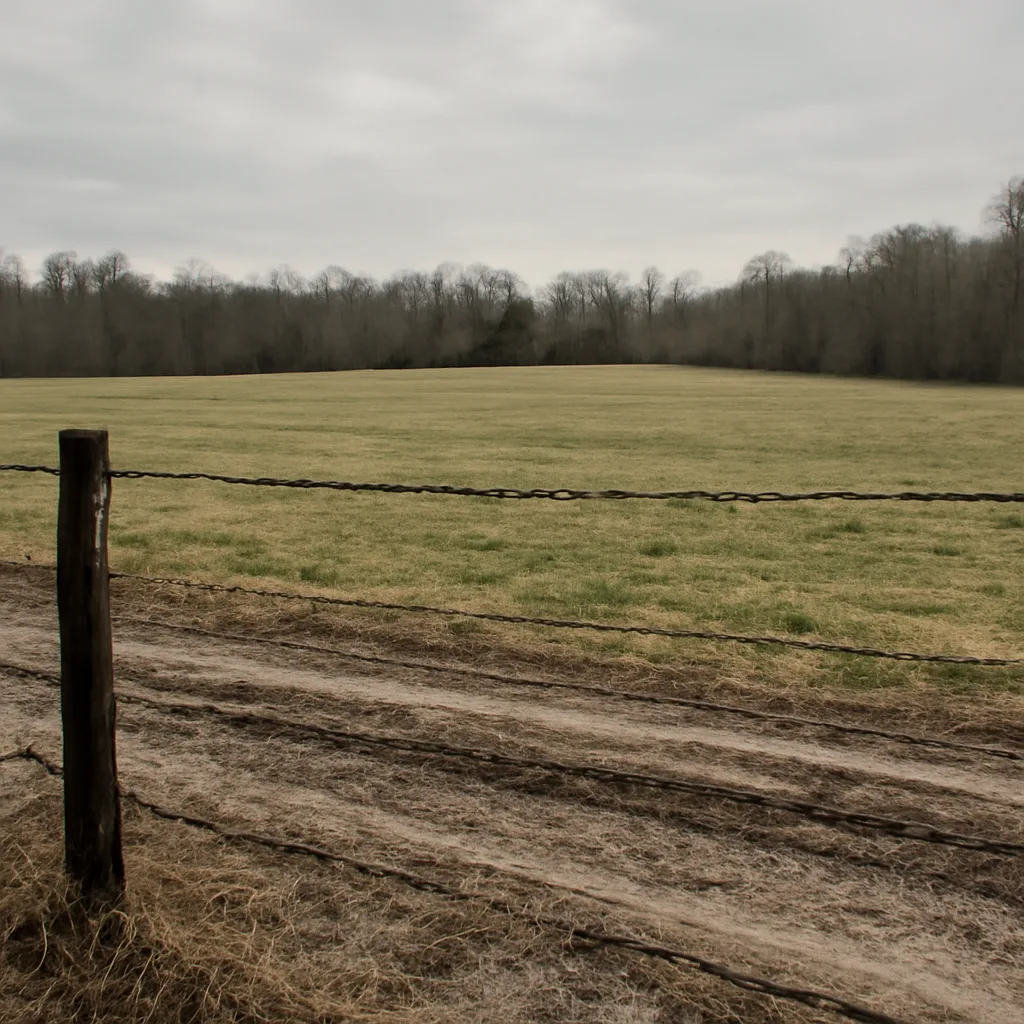 Rural acreage with open grassland and conifer forest in Gallatin, Tennessee