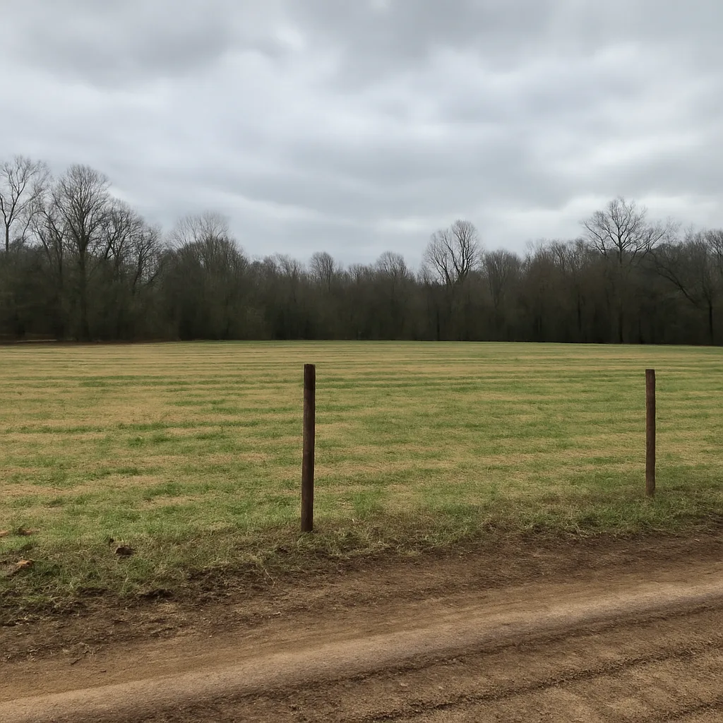Rural acreage with open grassland and conifer forest in Knox County, Tennessee