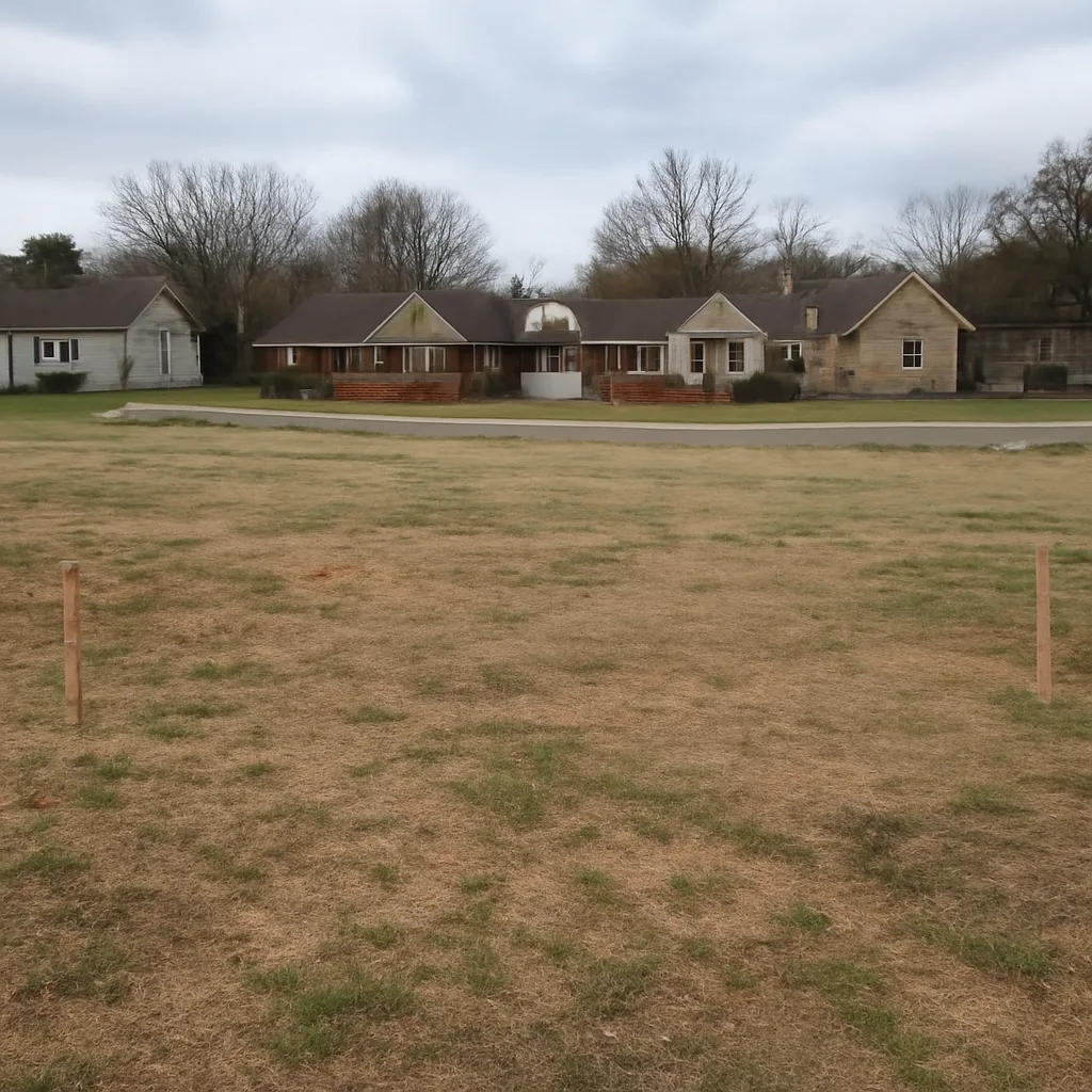 Cleared vacant residential lot for sale in Knoxville, Tennessee
